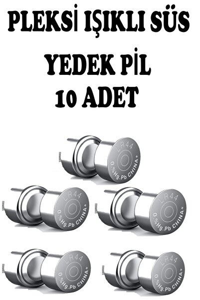 Elfora Pleksi Işıklı Süs Yedek Pil 10 Adet Elfora Yedek Pil