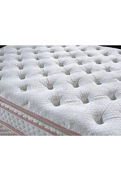 ASROYALLÜKS Peluş Tavşan Tüyü Kumaş Full Ortopedik Pedli Yaylı Yatak