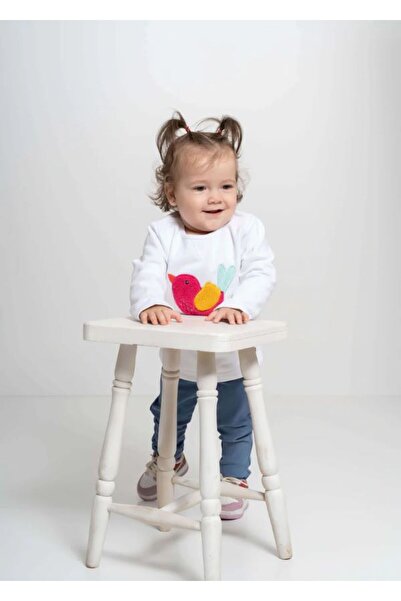 JO&JUKE Bird Embroidered Sweater