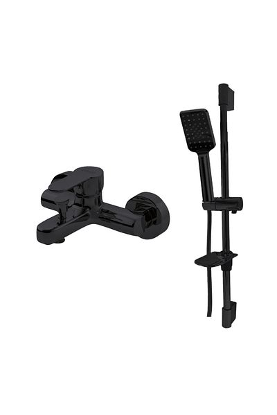 Newarc Aqua Domino Black Sliding Bath Faucet - 971511 B- 430525 R-05