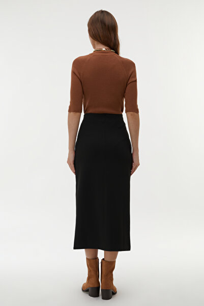 Mudo Stand Collar Short Sleeve Sweater