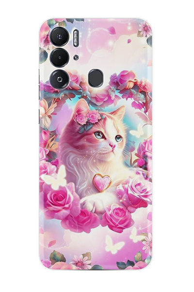 TECNO Pova Neo Kılıf Boutique Baskılı Resimli Güzel Kedi Pcode -037