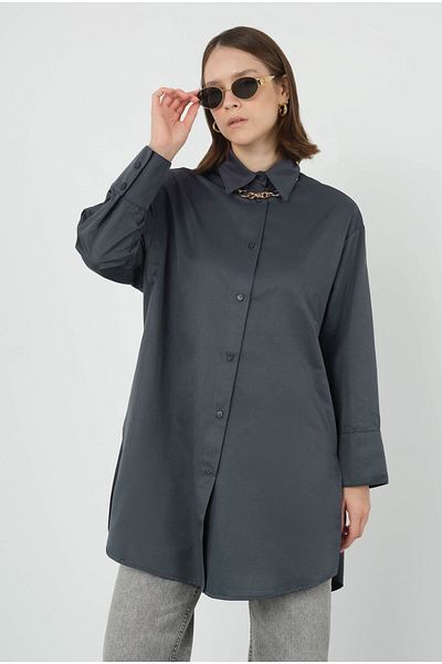 HEQA Cămașă din poplin afumat - 90 cm