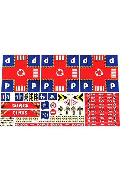 Tıfıl Toys Parking Game Set 3 Storey Metal 41 Piece Super Garage Set with Cars