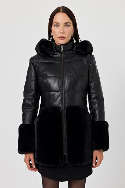 Deri Company Veria Black Leather Coat