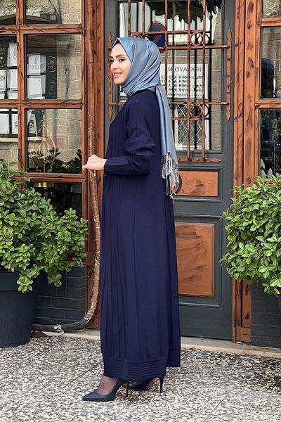 Invee Invee 6988 Model Navy Blue Knitwear Cardigan