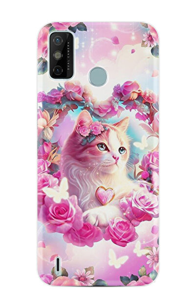 TECNO Spark 6 Go Kılıf Boutique Baskılı Resimli Güzel Kedi Pcode -037