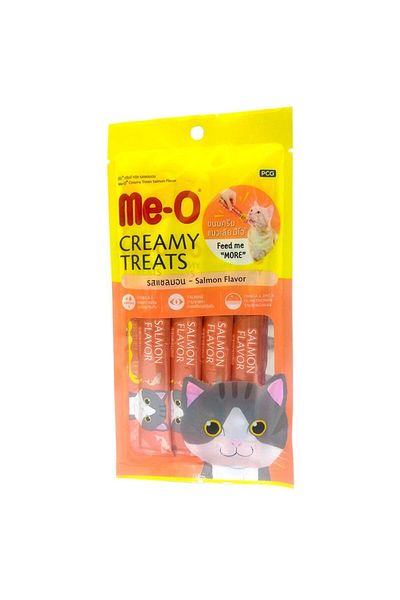 me-o Me-O Creamy Treats Salmon Flavor Cat Treat - 4 x 15 g