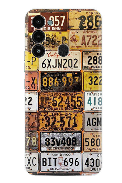 TECNO Spark 8C Kılıf Boutique Baskılı Resimli Yeni Plakalar Pcode -099