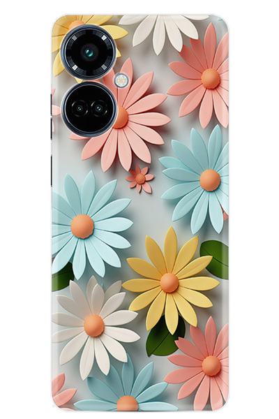 TECNO Camon 19 Pro Kılıf Boutique Baskılı Resimli Güzel Çiçekler Pcode -020