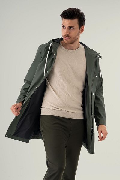 Deri Company Daniel Khaki Green - Τεχνητό αδιάβροχο