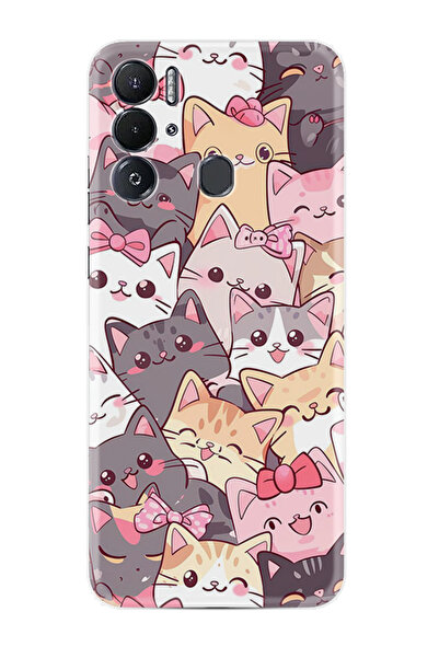 TECNO Pova Neo Kılıf Boutique Baskılı Resimli Harika Kediler Pcode -077