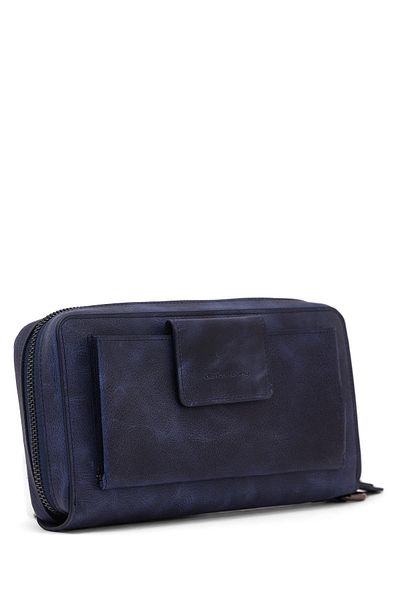 Deri Company Мъжко портфолио от кожа в тъмносиньо - 115504
