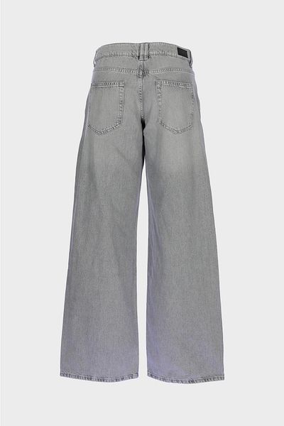 CROSS JEANS Weslie Gray Zippered Wideleg Jean Trousers - C 4530-209