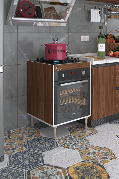 Kenzlife Ankastre Modülü Kabini Lev Yaşin Cvz 89-81*60*56 Fırın Ocak Dolabı Ayarlı Ayaklı
