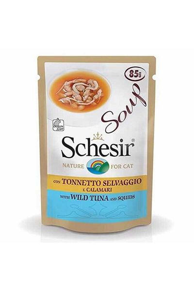Schesir Tuna Squid Cat Soup 85 g