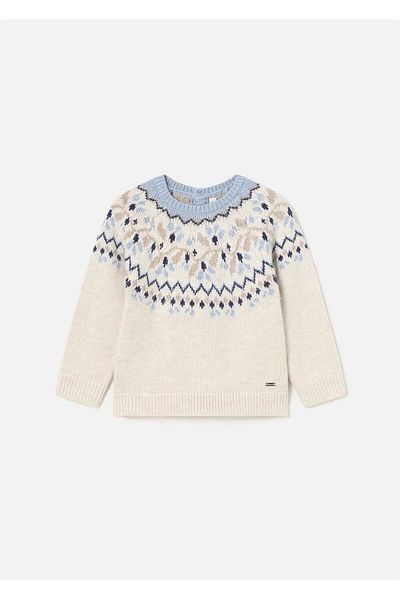 MAYORAL Pulover jacquard pentru fetiță bej - 2323