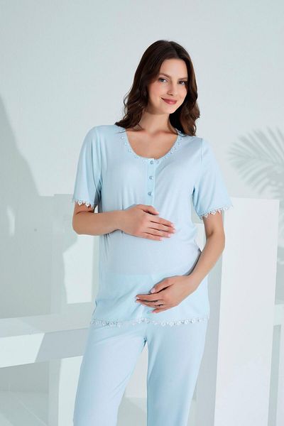 Etoile Set de pijamale de maternitate cu dantelă din bambus 30241-30245