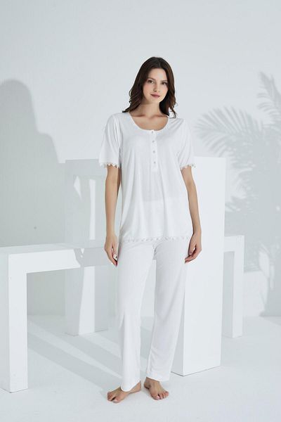 Etoile Set de pijamale de maternitate cu dantelă din bambus 30241-30245