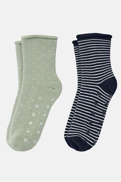 Tchibo Women 2 Pairs Hygge Socks, Dark Blue