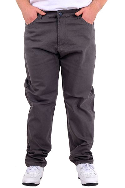 ModeXL Men's Gabardine 5 Pocket Doga Classic - Plus Size, Anthracite 22920