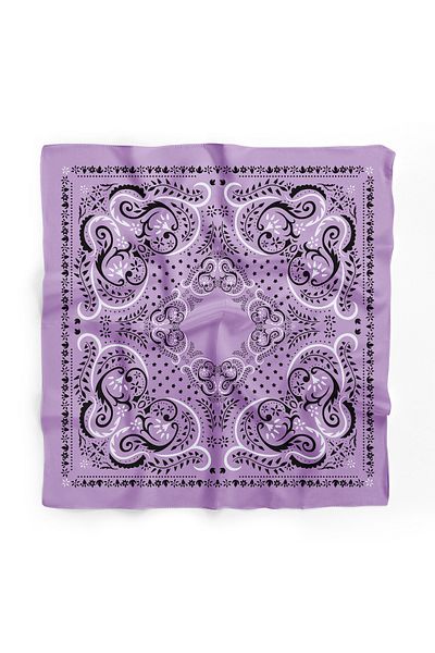 Modabutik Bandană cu model de flori crocante 70x70 - Dg9784_01