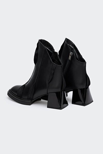 Favgi Viau Siyah Deri Kadın Bot