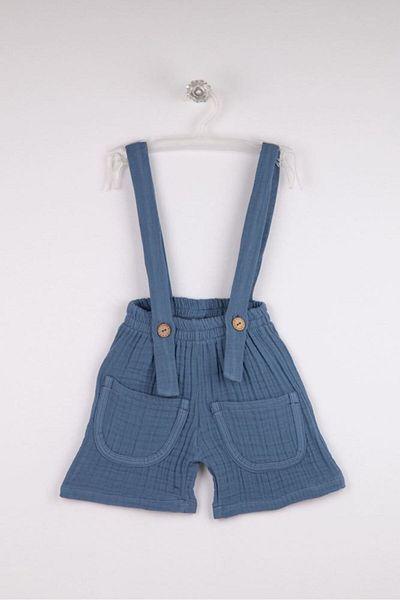 Bondilolly Baby Muslin Pocketed Strap Pants 100% Cotton
