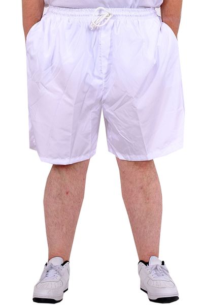 ModeXL Ανδρικό σορτς λευκής θάλασσας μεγάλου μεγέθους - WHITE LINE 21451