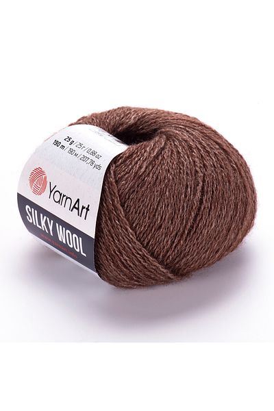 Yarnart Μεταξένιο Μαλλί - Νήμα Πλεκτομηχανής Καφέ-336