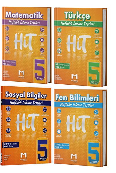Mozaik Yayınları Mozaik Yayınları 5. Sınıf HİT 4 Lü  Deneme Seti