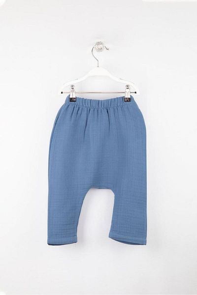 Bondilolly Baby muslin elastic waist baggy pants cotton