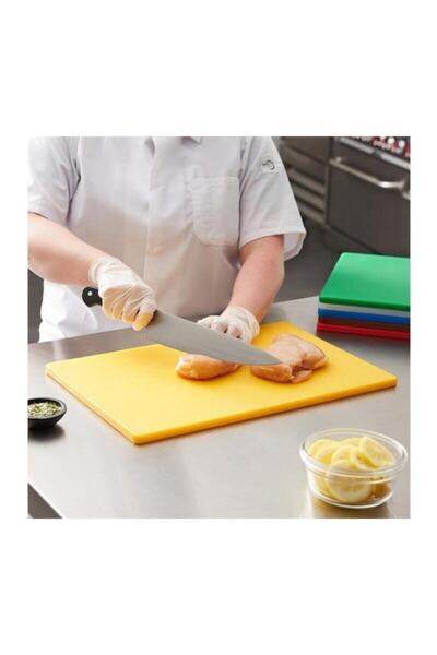 Türkay 50X30X2 cm Polyethylene Cutting Board Cutting Sheet Yellow Color Original