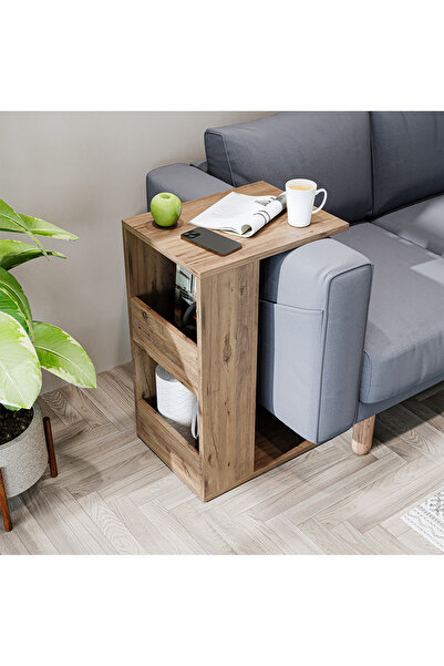 ROOMART Modena C Sehpa Koltuk Sehpası, Yan Sehpa, Zigon Sehpa, Servis Sehpası