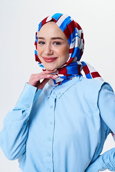 Modakaşmir Смугастий візерунок Медіна Шовковий шаль