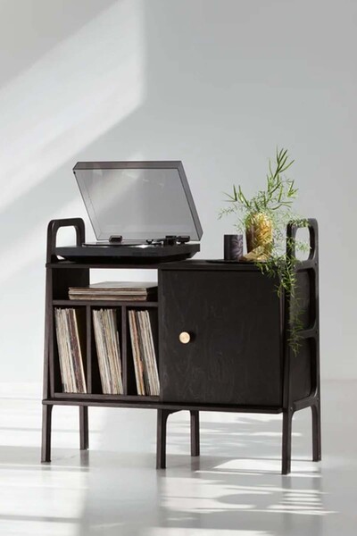 Woodesk Black, Ahşap, 100x90, Dolap Ve Pikap Standı, Siyah Renk, Cpt4689-100