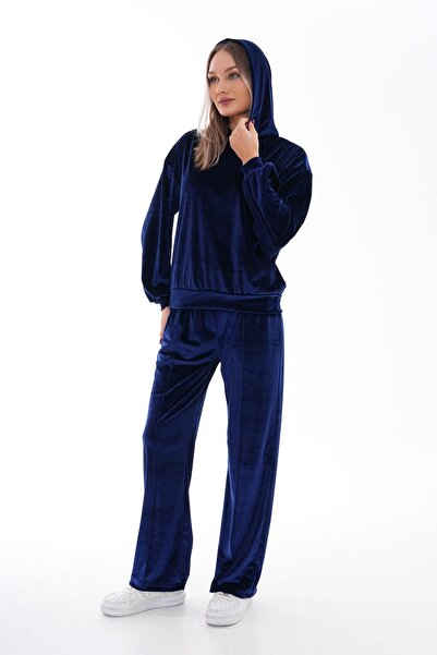 WestBound Синій жіночий вельветовий спортивний костюм
