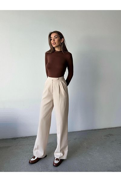 mydukkan.co Stone Colored Korean Model Trousers
