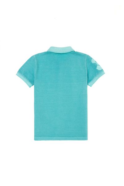 U.S. Polo Assn. Tricou cu gât polo verde mentă pentru băiat 50263477 -VR090