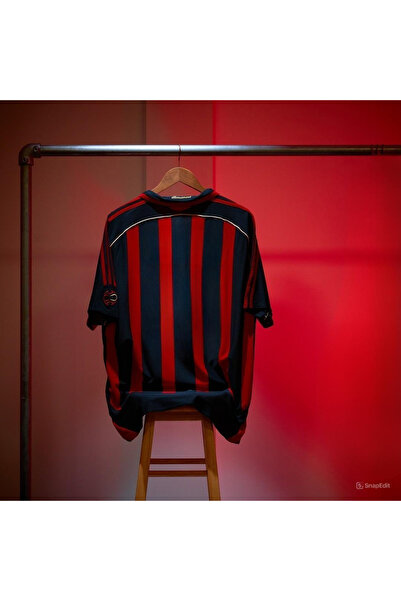 Alaturka Mix Retro Milan Kırmızı/siyah Çubuklu Forması