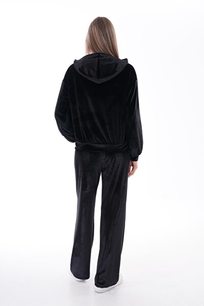WestBound Γυναικείο Σετ Φόρμα Casual Velvet - Μαύρο