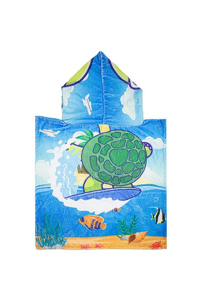 Bross Παιδική πετσέτα 60x60 - Poncho με σχέδιο χελώνας