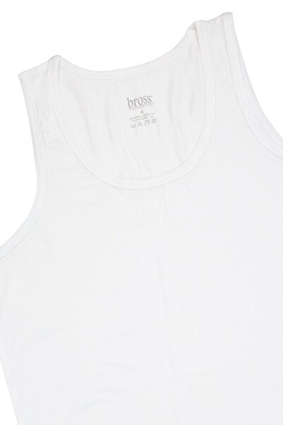 Bross 2li Beyaz Bambu Erkek Atlet 1424