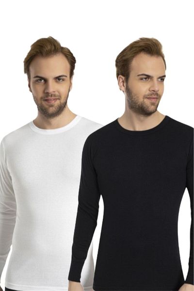 Bross 1028 100% βαμβακερό ανδρικό εσώρουχο/μπλουζάκι 2 τεμαχίων