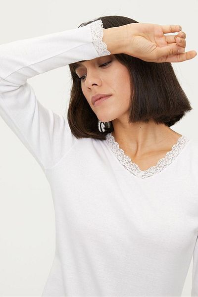 Bross Women's 100% Cotton 2-Piece Undershirt 1033