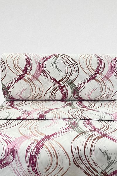 Özdilek Plum Colored Özdilek Duvet Cover Fabric - Sheet and Pillow Patterned