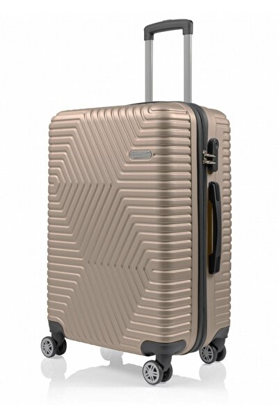 ATHLETIC Küçük Boy Valiz Kabin Valizi Sert Valiz Küçük Bavul Şifreli Tekerli Valiz 55 Cm 8 Teker