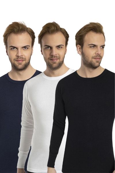 Bross 1028 100% βαμβακερό ανδρικό εσώρουχο/μπλουζάκι 3 τεμαχίων