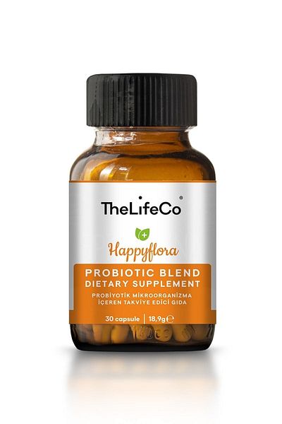 TheLifeCo Happyflora Probiotic - Supplementary Food with 10 Billion Microorganisms Without Digestion 30 Capsules