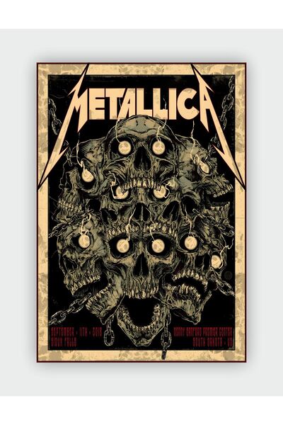 Metallica Vintage Rock Music Wall Poster - Thick Paper - Frameless